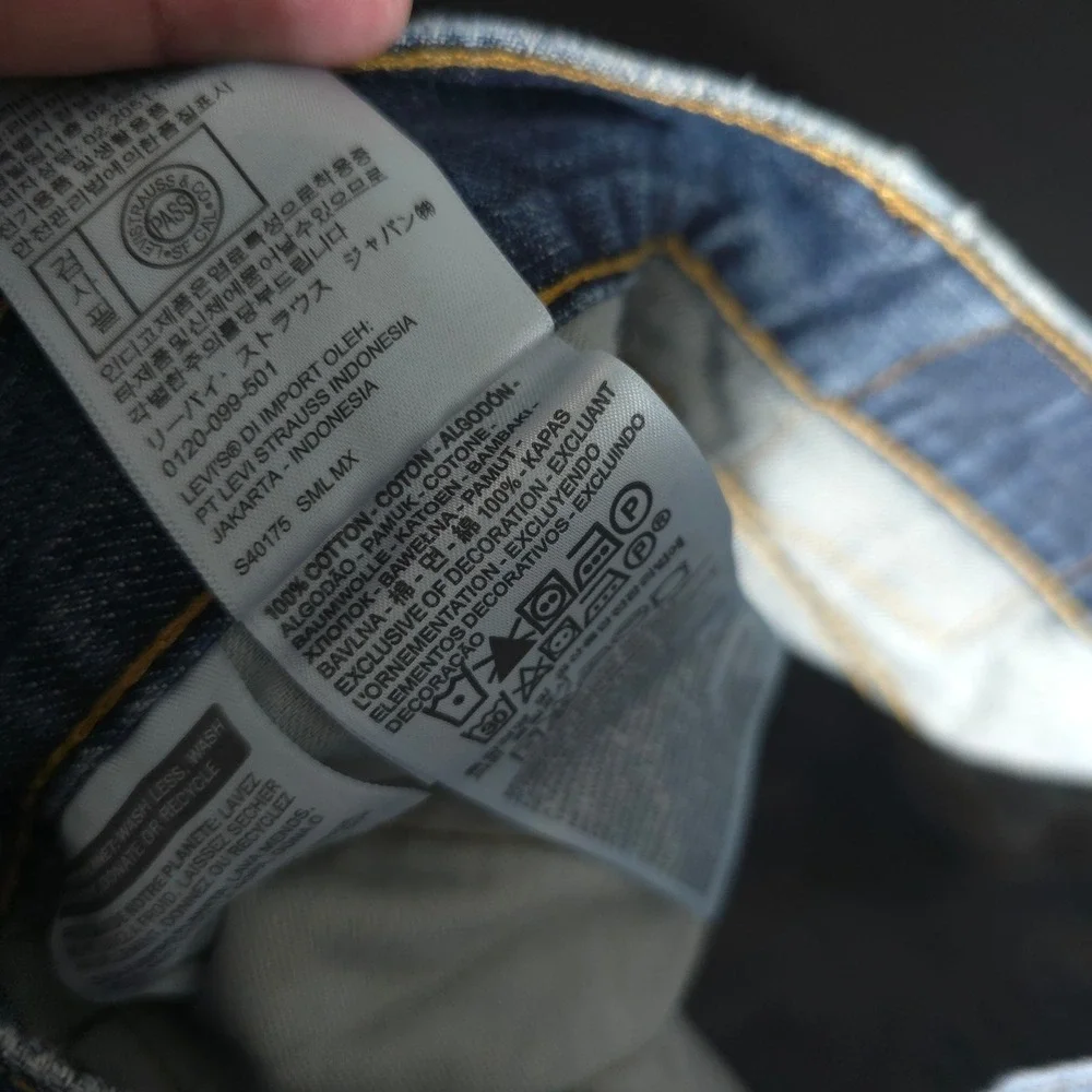 Levis 559 Jeans Mens 34x30 Blue Relaxed Straight Leg Denim Medium Wash Cotton